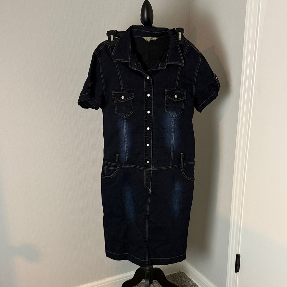 Denim Button-Up Dress size 44 in Europe